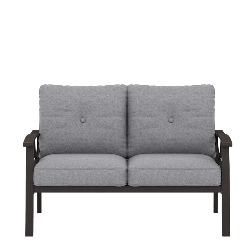 All-Weather Loveseat 2 Seats Sofa With Cushions by HouseOfZazla