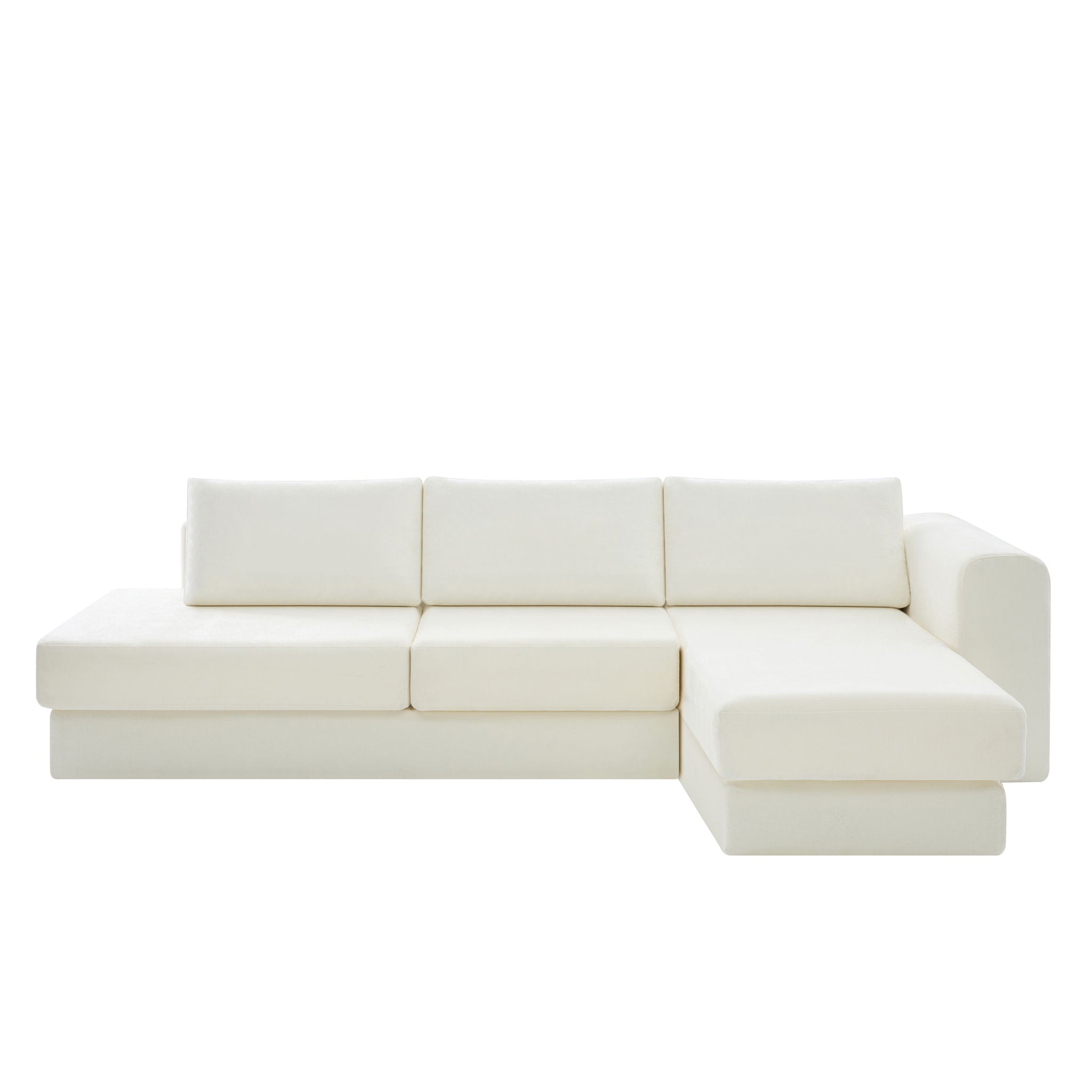 L-Shaped Modular Sofa With Double Layer Cushion by HouseOfZazla