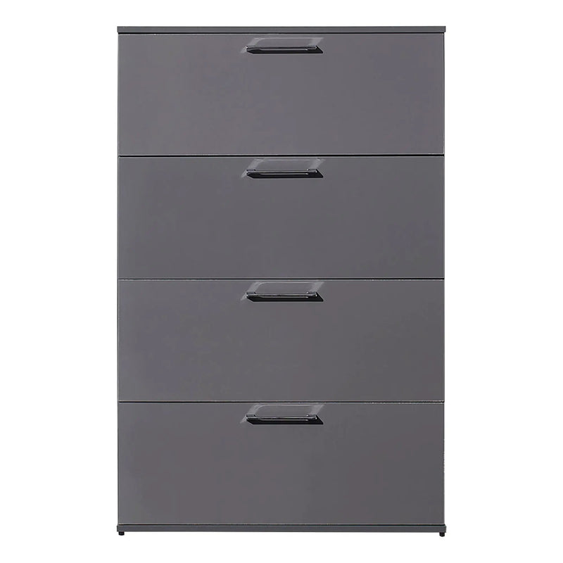 Bliss - Glossy 4 Drawer Jumbo Chest With Extra Deep Storage by HouseOfZazla