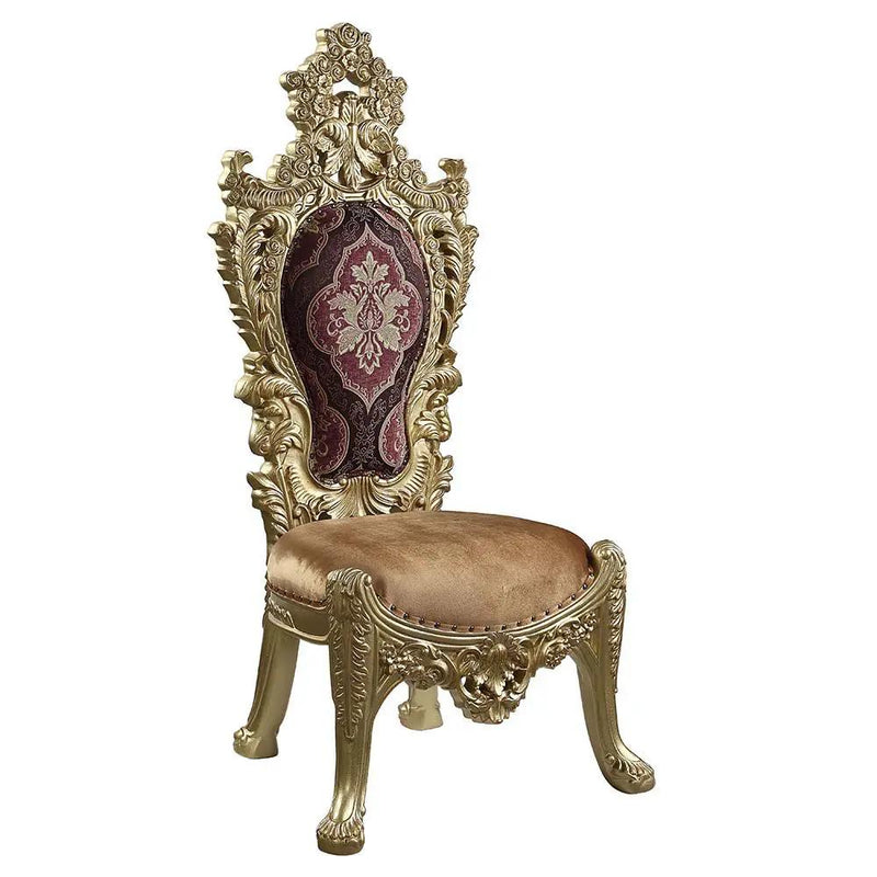 Bernadette - Side Chair (Set of 2) - Pattern Fabric & Gold by Unique Piece Furniture