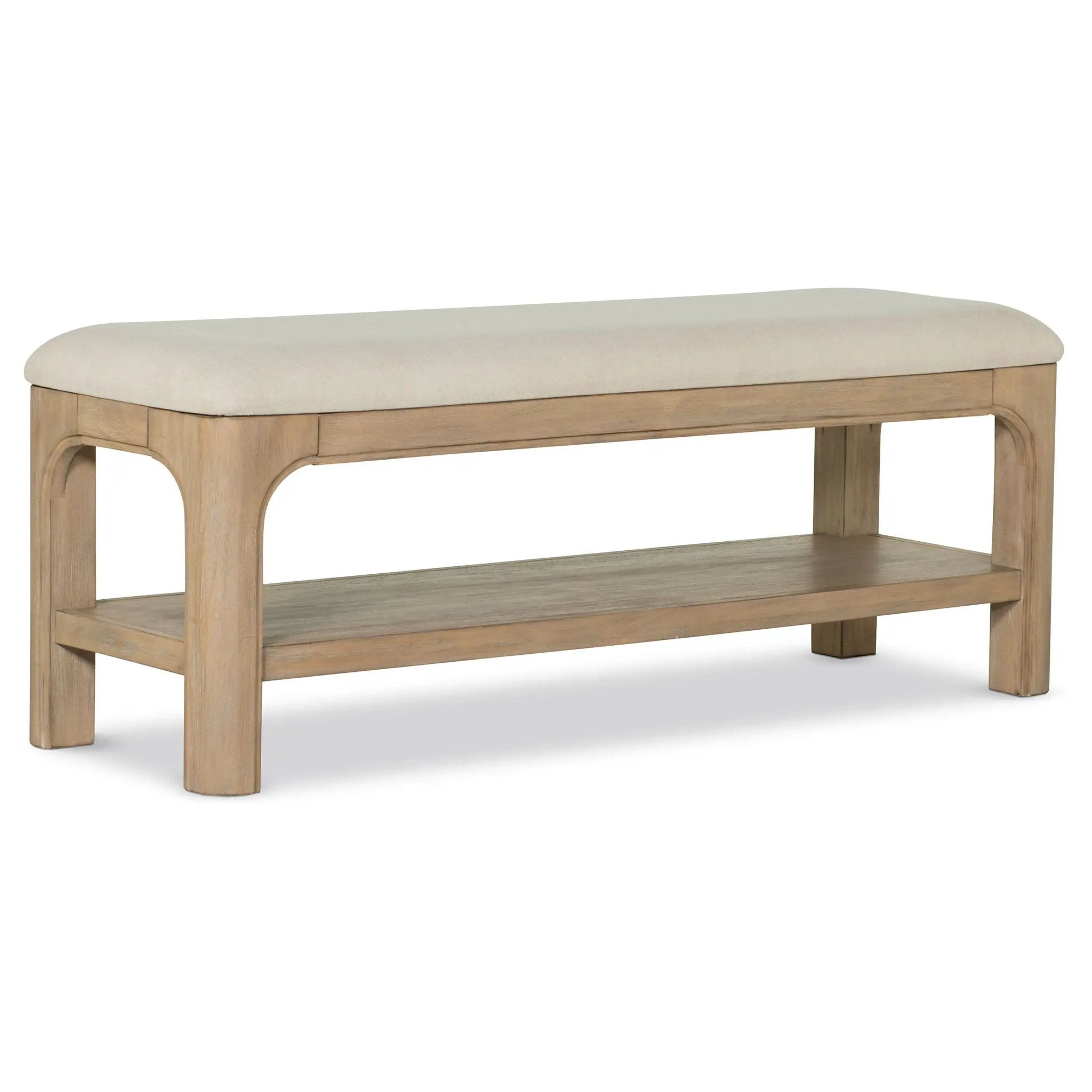 Solano 52-inch Bedroom Bed End Bench Weathered Mango by Unique Piece Furniture