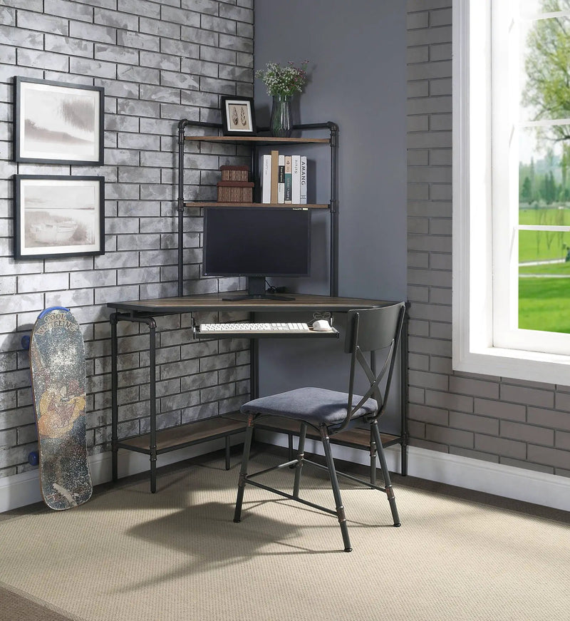 Brantley - Office Chair - Antique Oak / Sandy Gray by Unique Piece Furniture