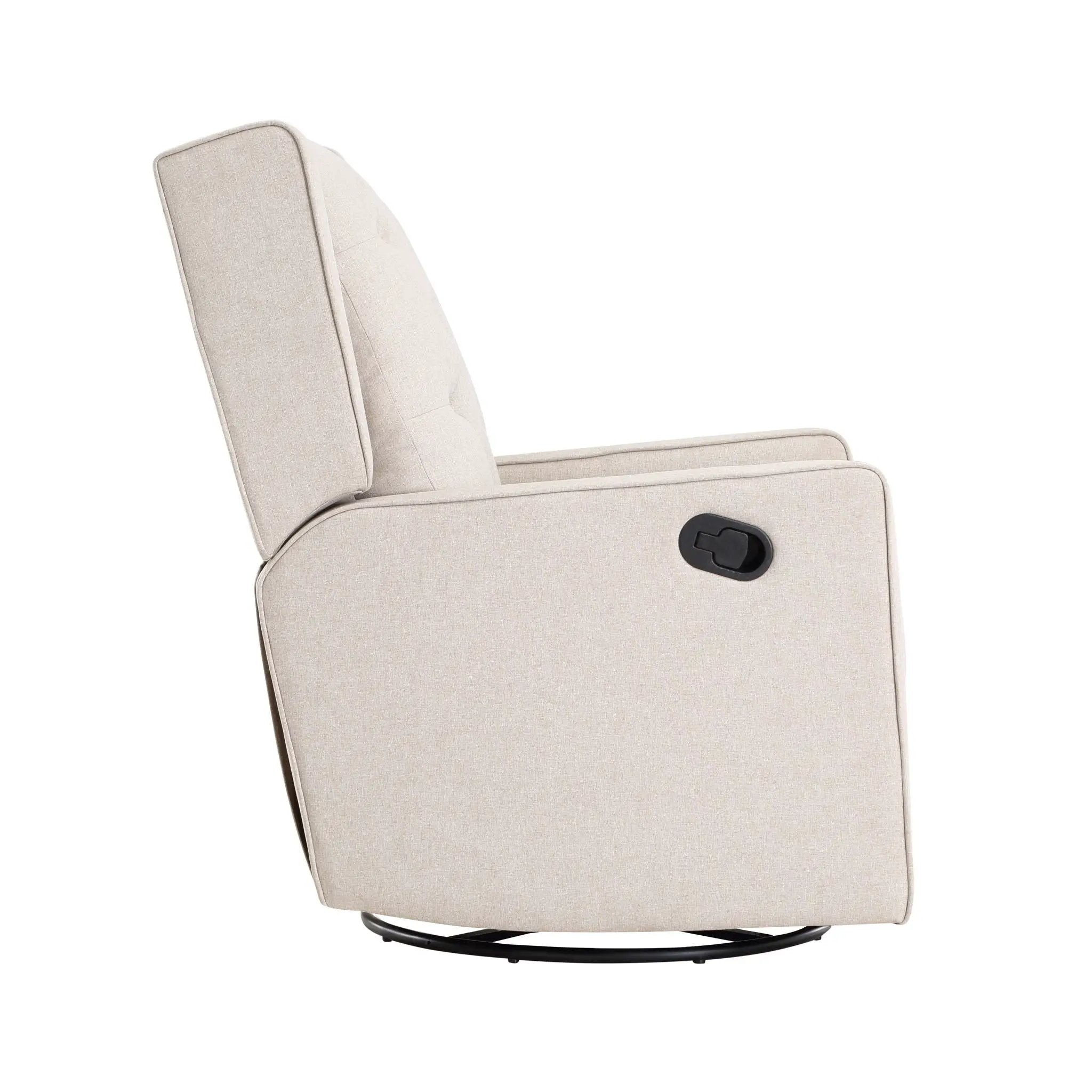Milah - Gliding Swivel Recliner Tufted by HouseOfZazla