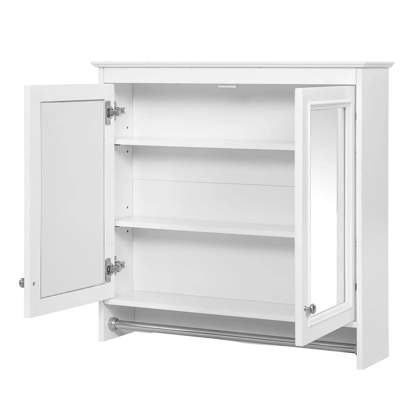 Modern Wall-Mounted Mirror Cabinet With Adjustable Shelves, Soft-Close Doors, High-Definition Mirror by HouseOfZazla
