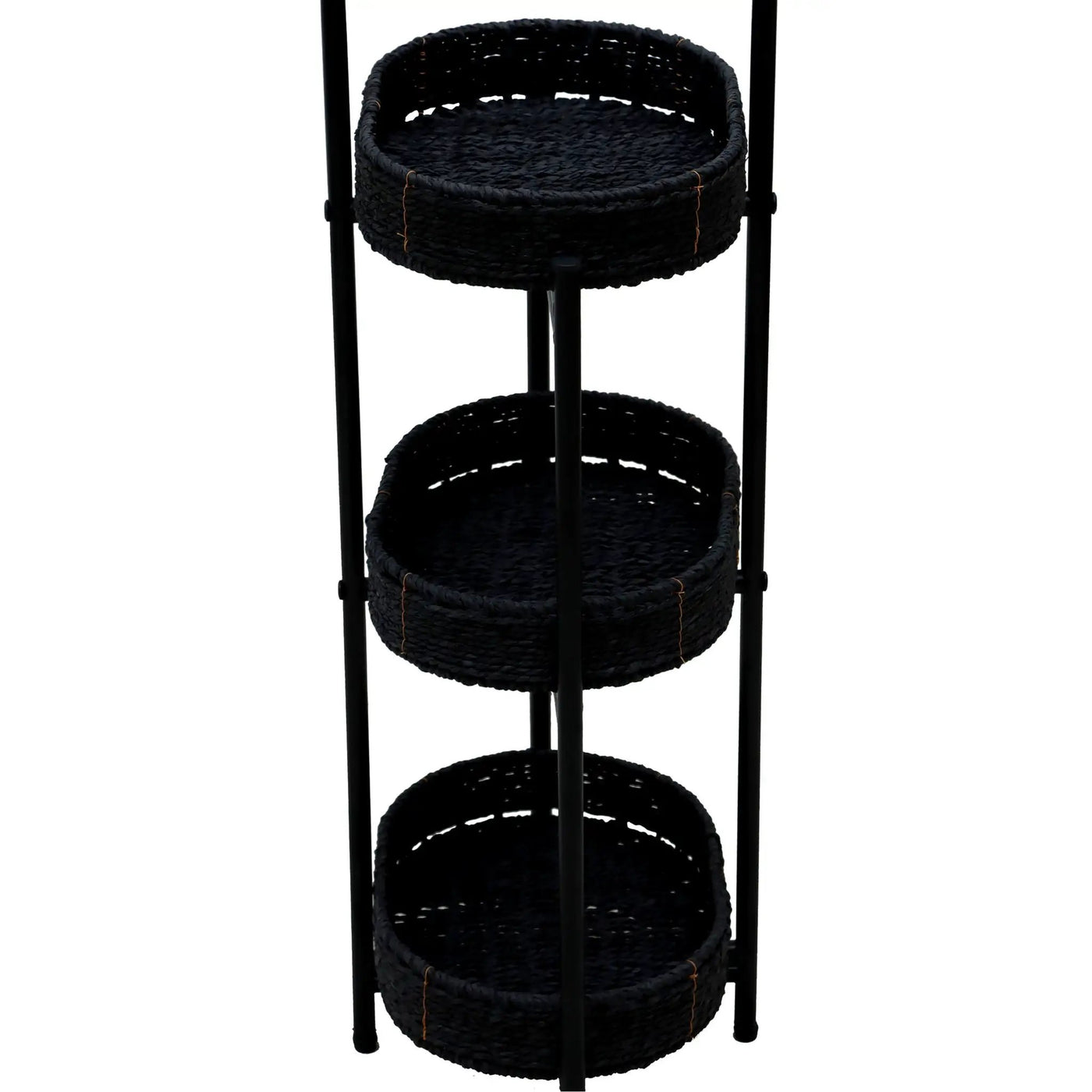 Modern 3 Tier Handwoven Side Table With Oval Organizer by HouseOfZazla