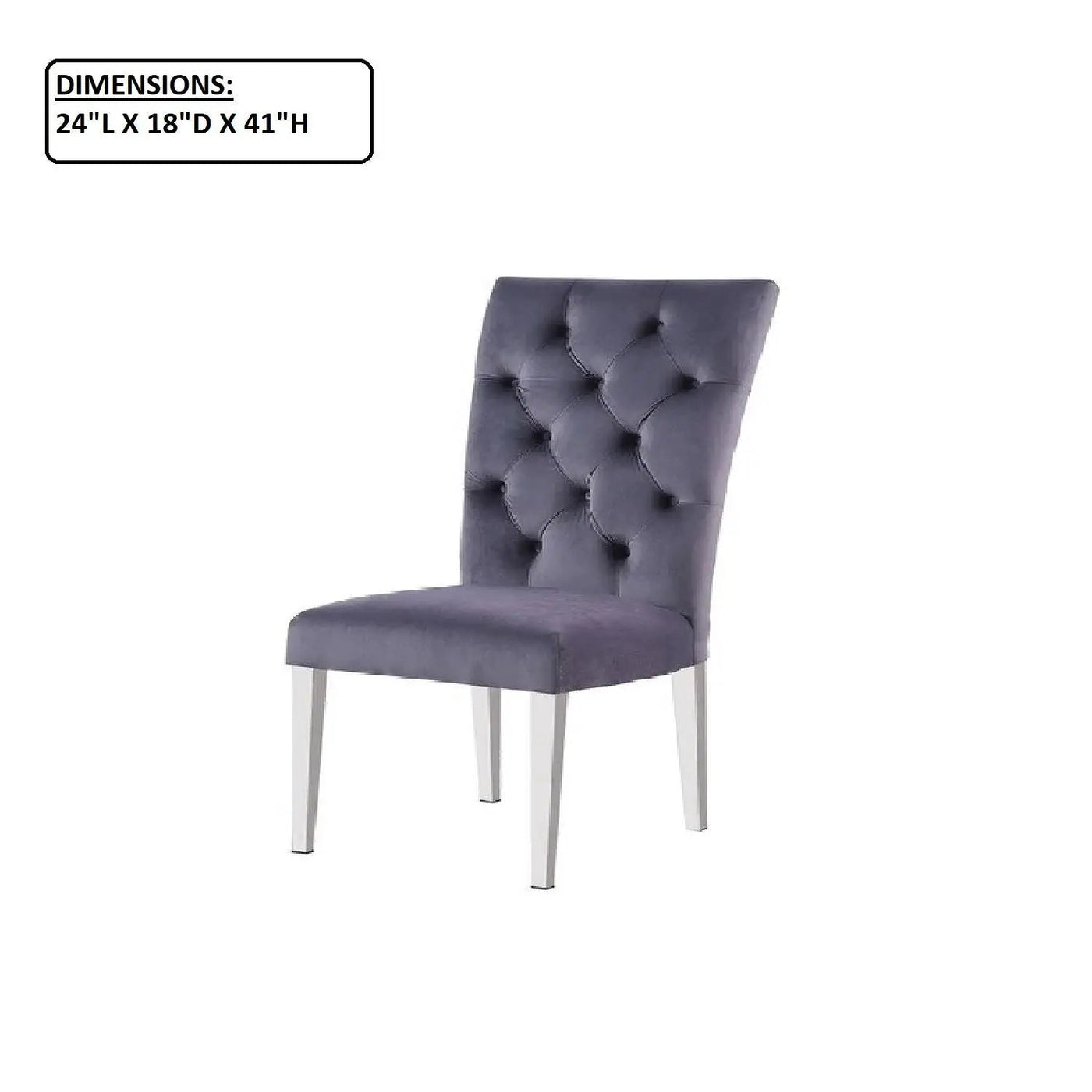 Modern Upholstered Tufted Dining Chair (Set of 2) by HouseOfZazla