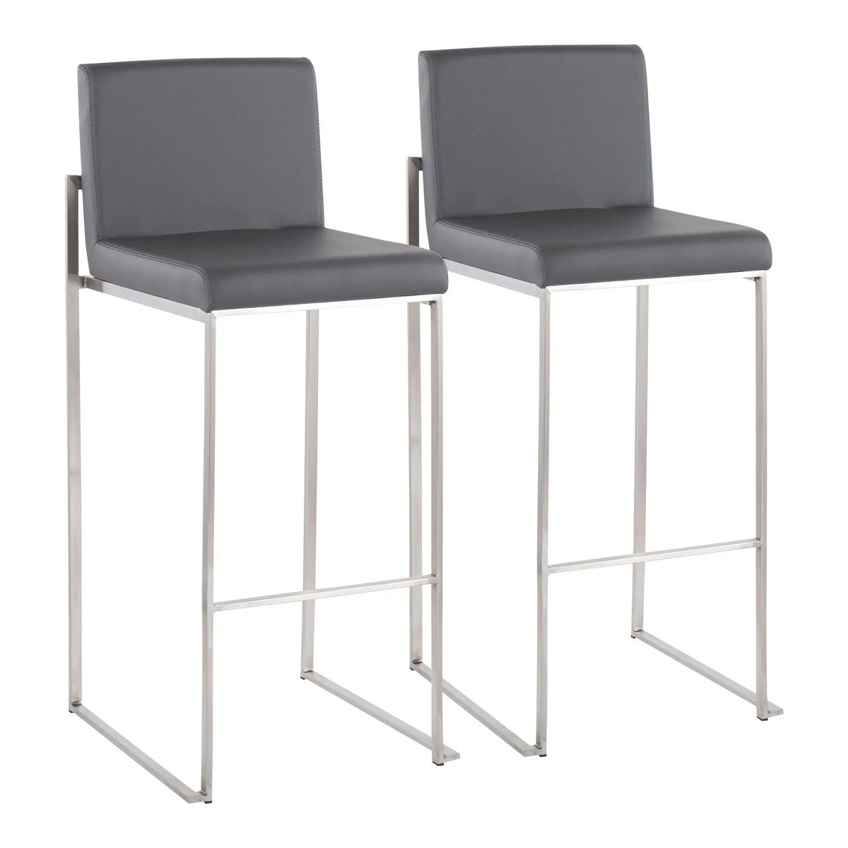 Fuji - Contemporary And Modern Elegance High Back Barstool by HouseOfZazla