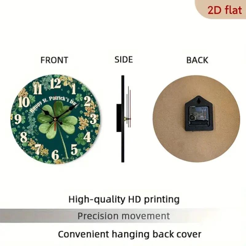 Wall Clock - Silent Wooden Round by House Of Avana