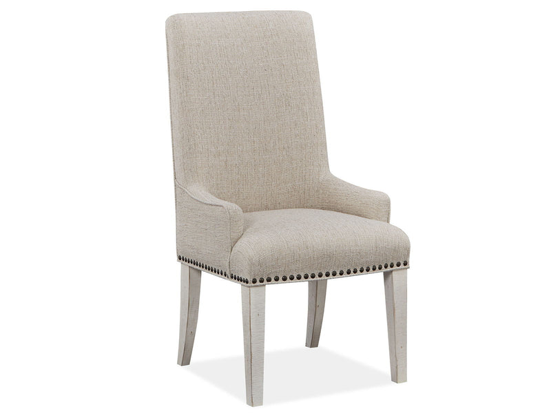 Bronwyn - Upholstered Host Side Chair (Set of 2) - Alabaster, photo 2 of 7