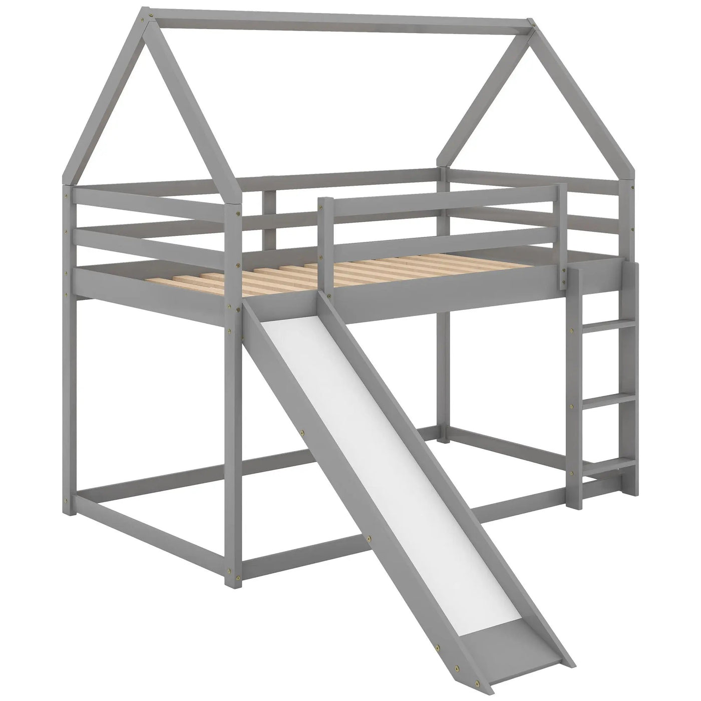 House Shape Bunk Bed With Slide And Ladder by HouseOfZazla