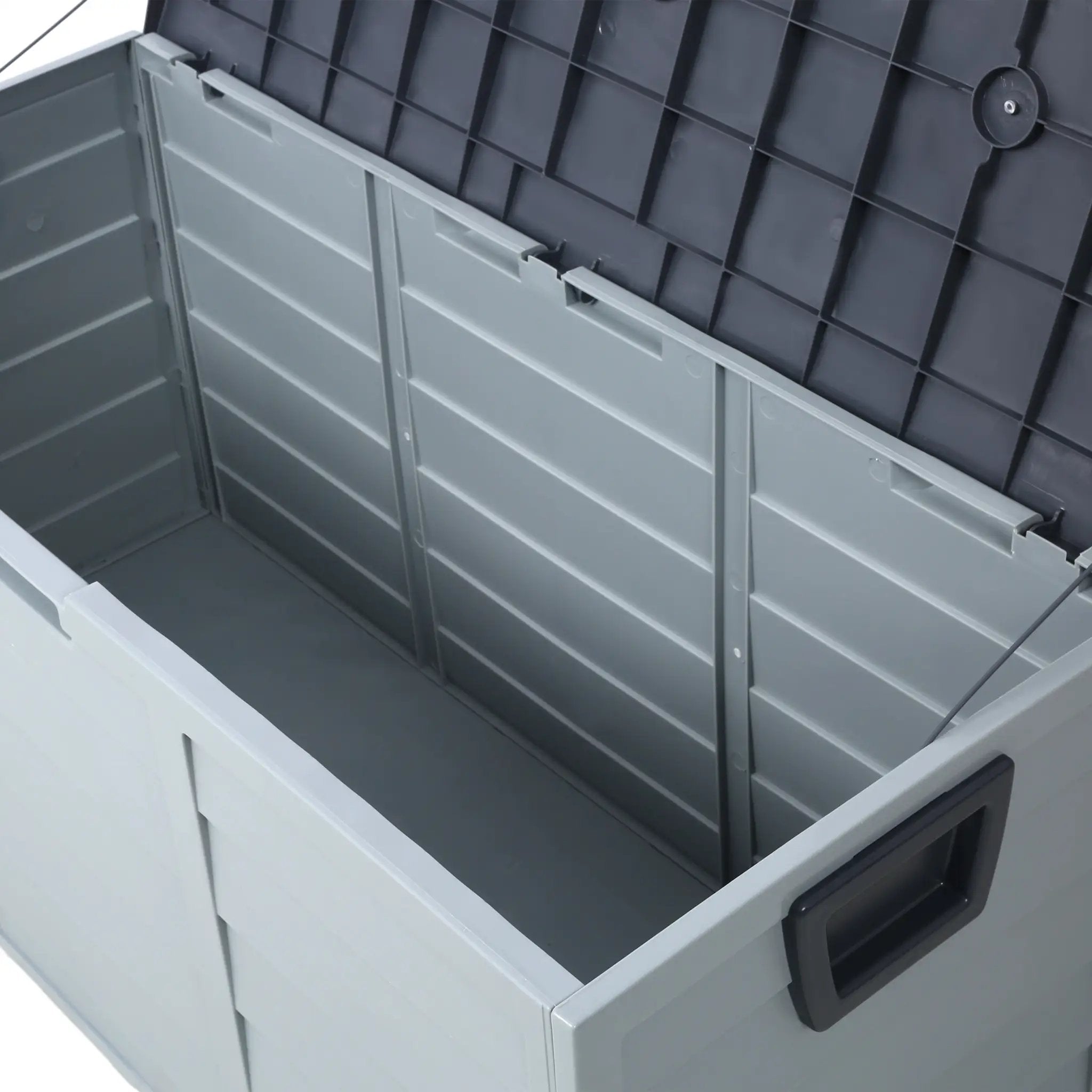 75 Gallon Resin Deck Box Storage Shed by HouseOfZazla
