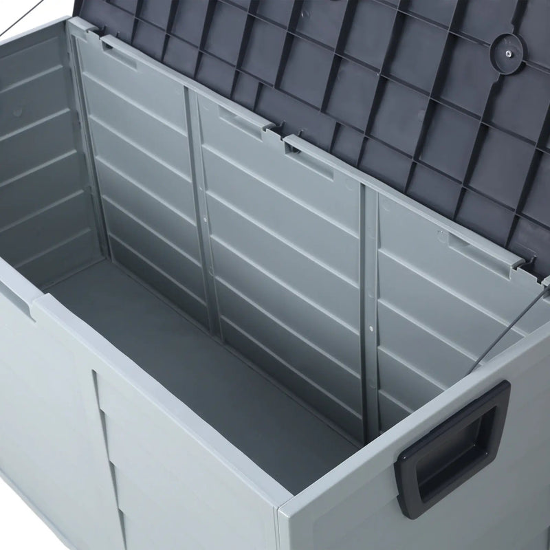 75 Gallon Resin Deck Box Storage Shed by HouseOfZazla