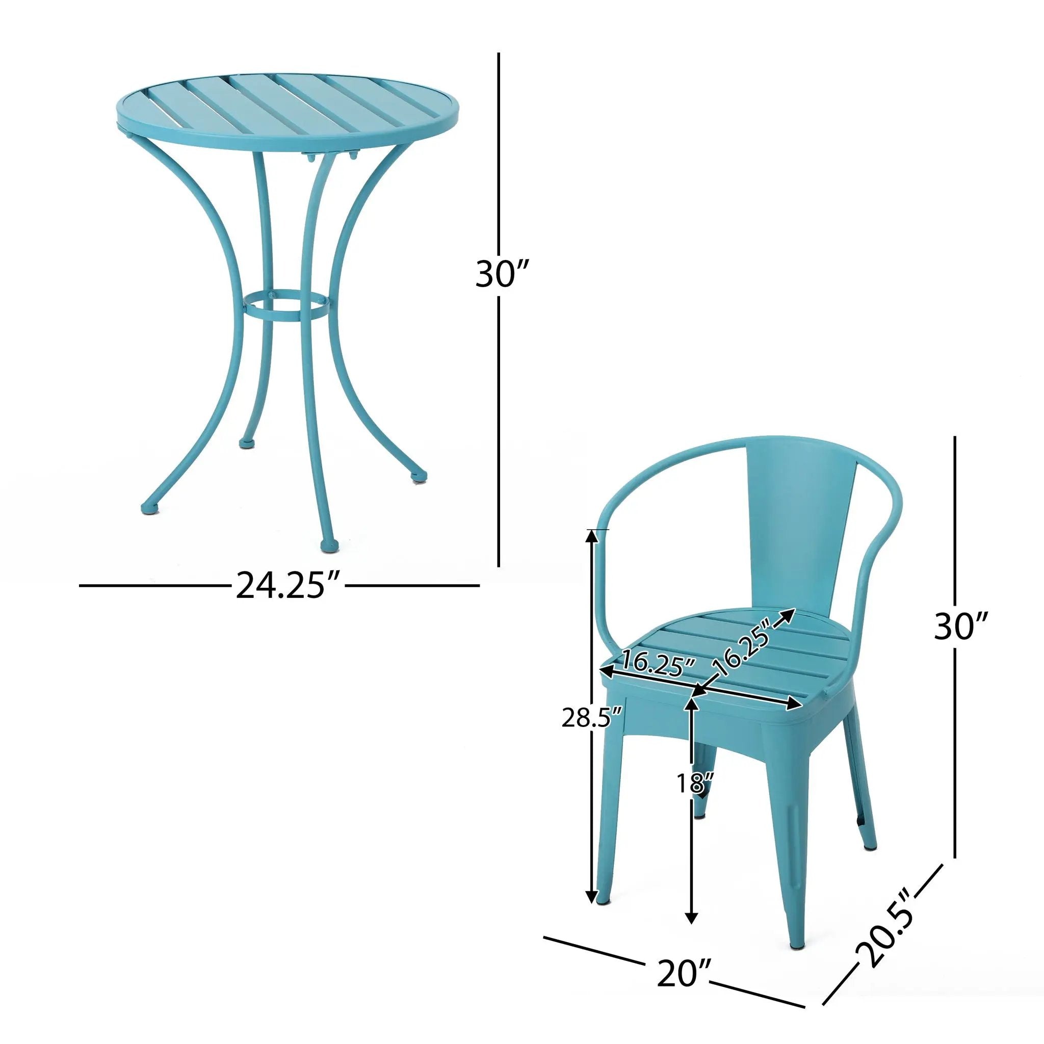 Yearn - 3 Piece Bistro Set With Table And 2 Chairs by HouseOfZazla