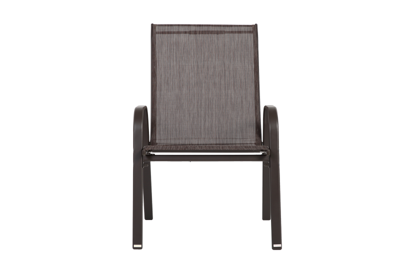 4 Piece Patio Chairs Set with Breathable Textilene Fabric (Brown) by HouseOfZazla