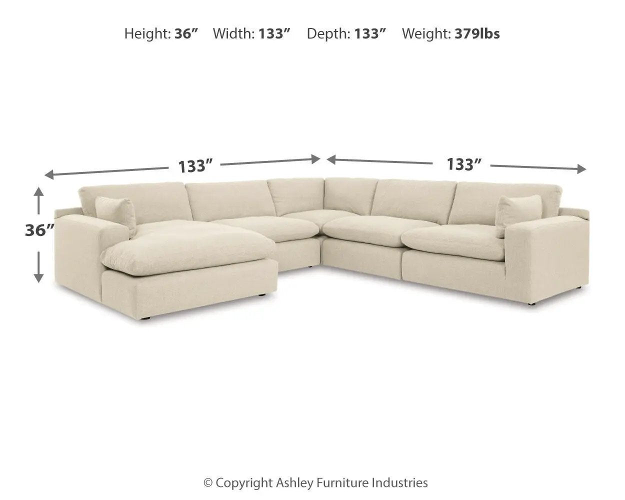 Elyza - Sectional by Unique Piece Furniture