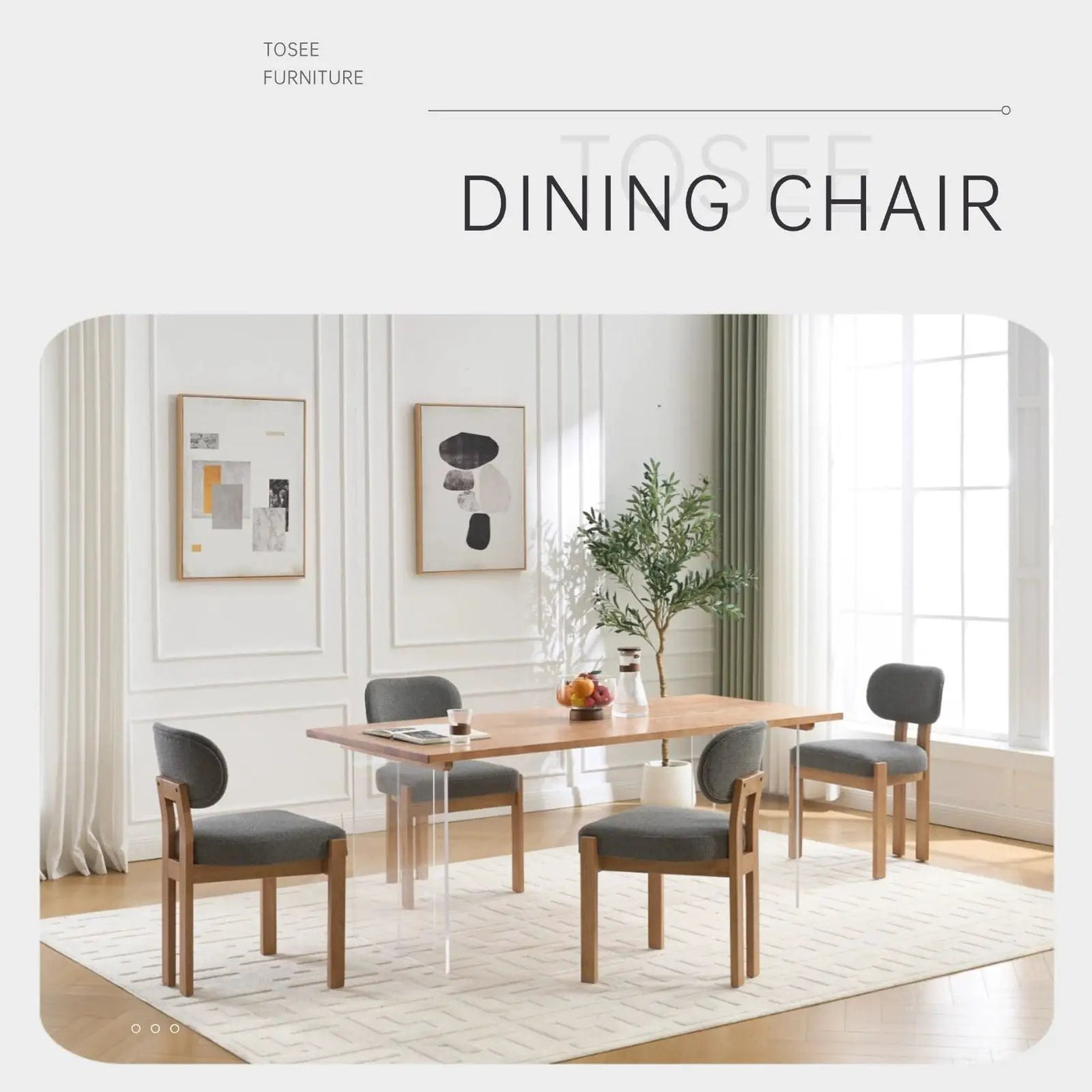 Dining Chairs With Ergonomic Backrest And Adjustable Feet (Set of 2) by HouseOfZazla