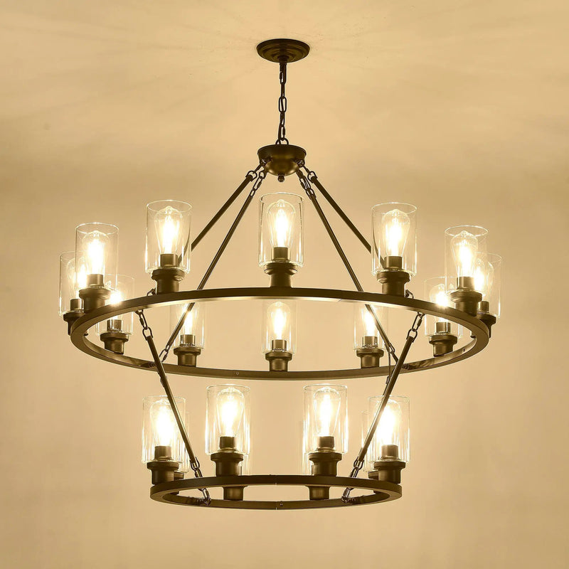 20-Light 2 Tier Chandelier by HouseOfZazla