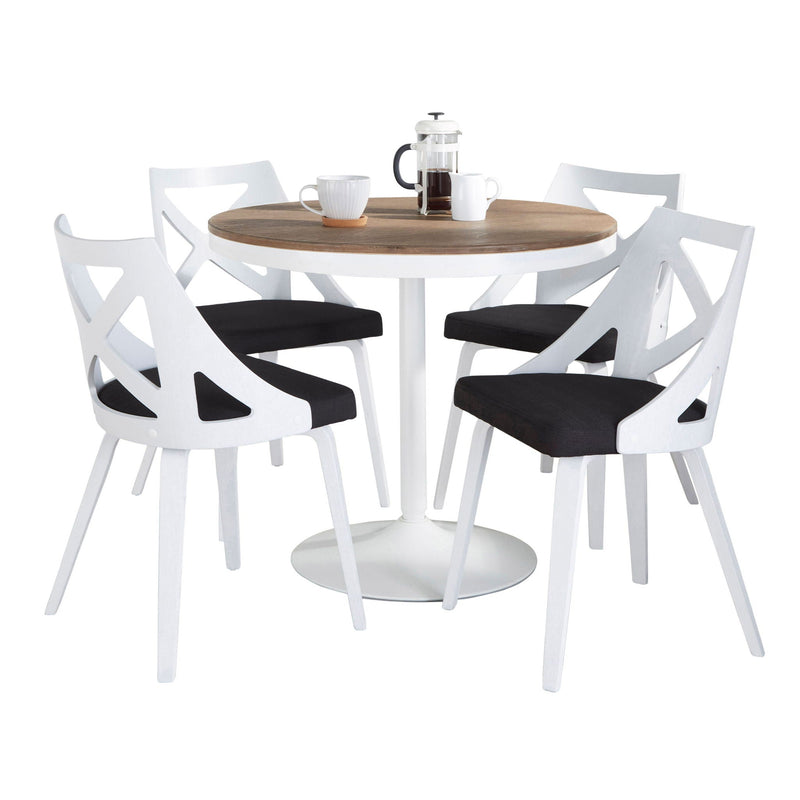 Dakota Charlotte - 5 Piece Contemporary Design Dining Set by HouseOfZazla