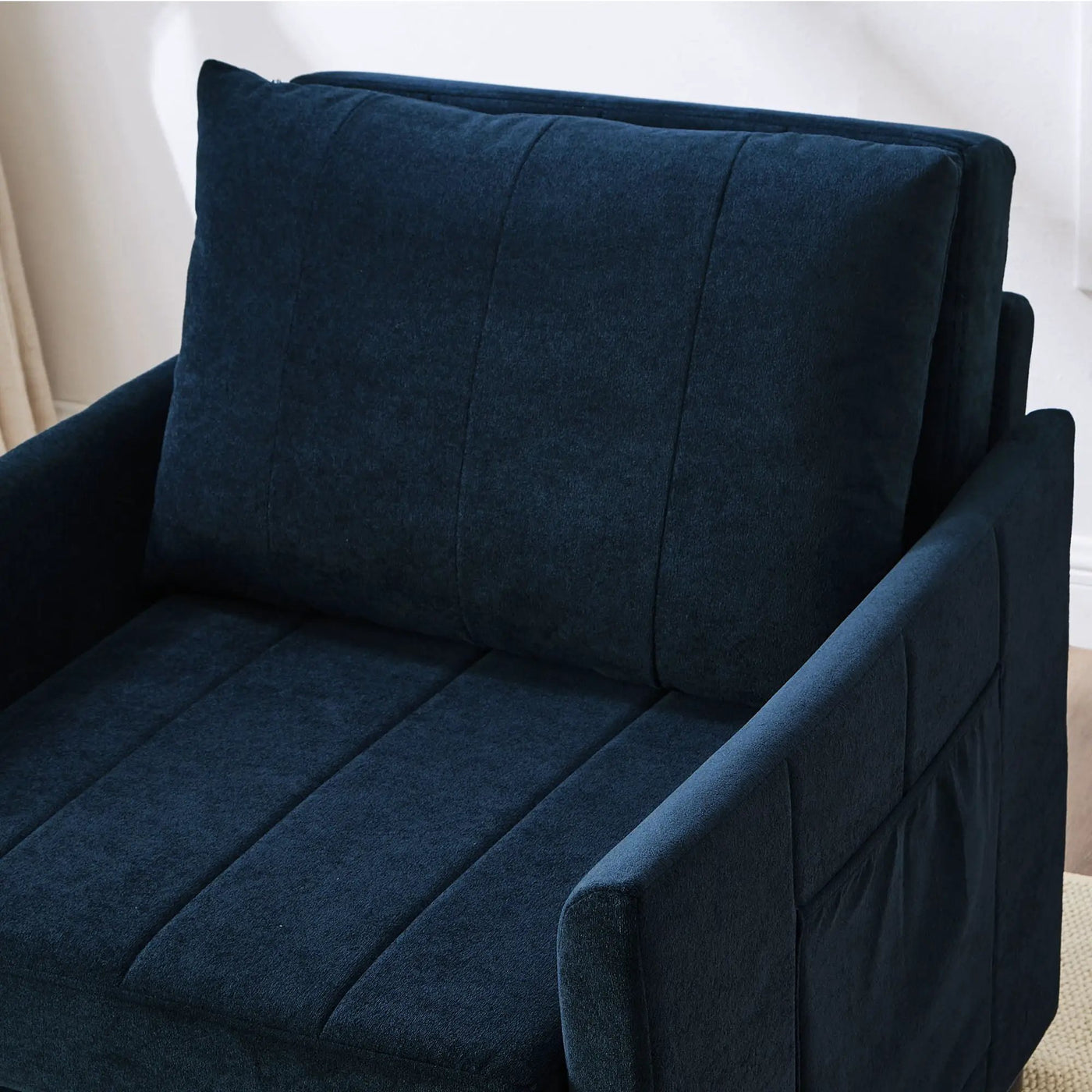Upholstered Convertible Sleeper Sofa With 5 Position Backrest, Side Pockets, Storage by HouseOfZazla