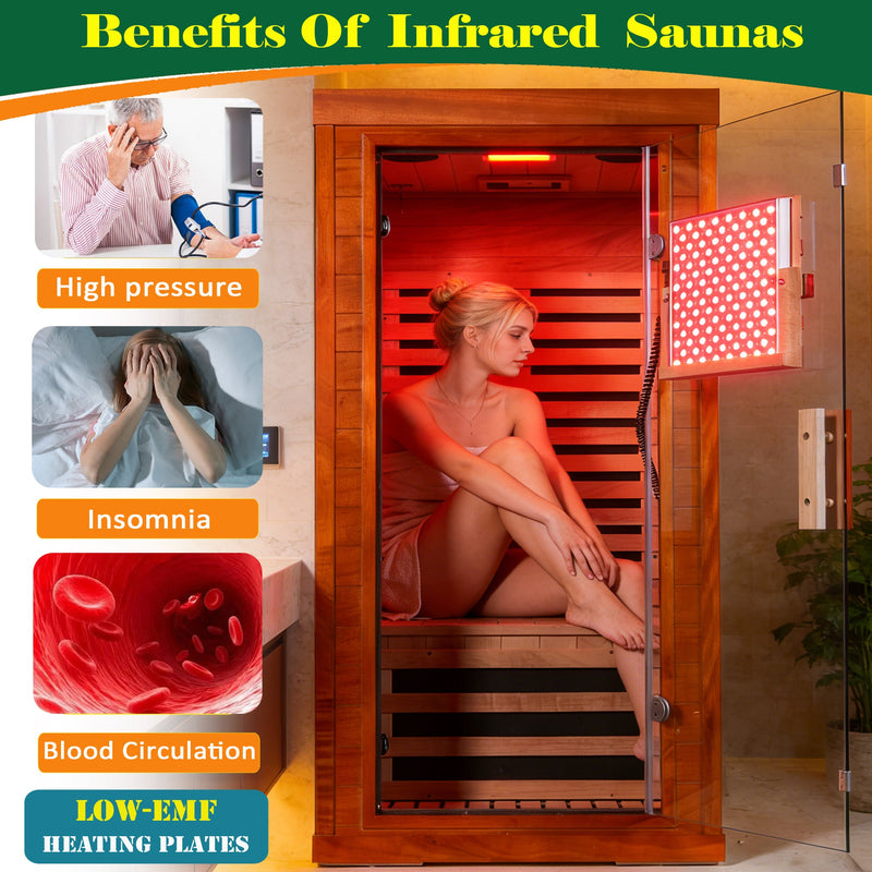 Wood Infrared Home Sauna Room, photo 3 of 10