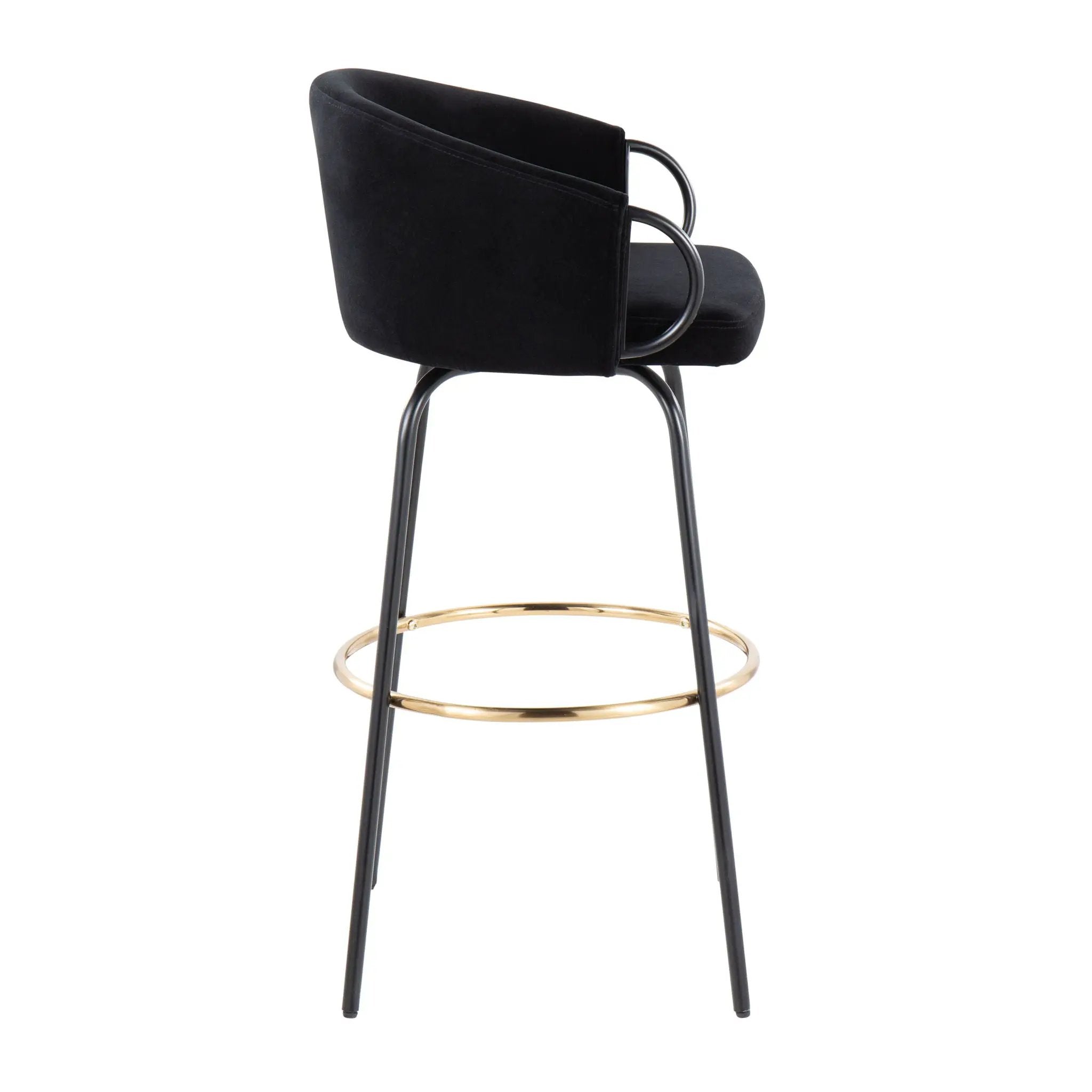Claire - Contemporary / Glam Barstool With Footrest (Set of 2) by Unique Piece Furniture