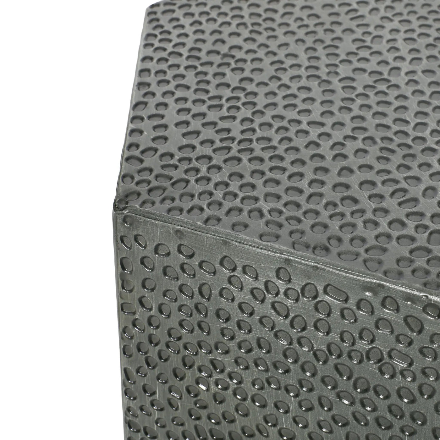 Modern Hammered Iron Geometric End Table by HouseOfZazla