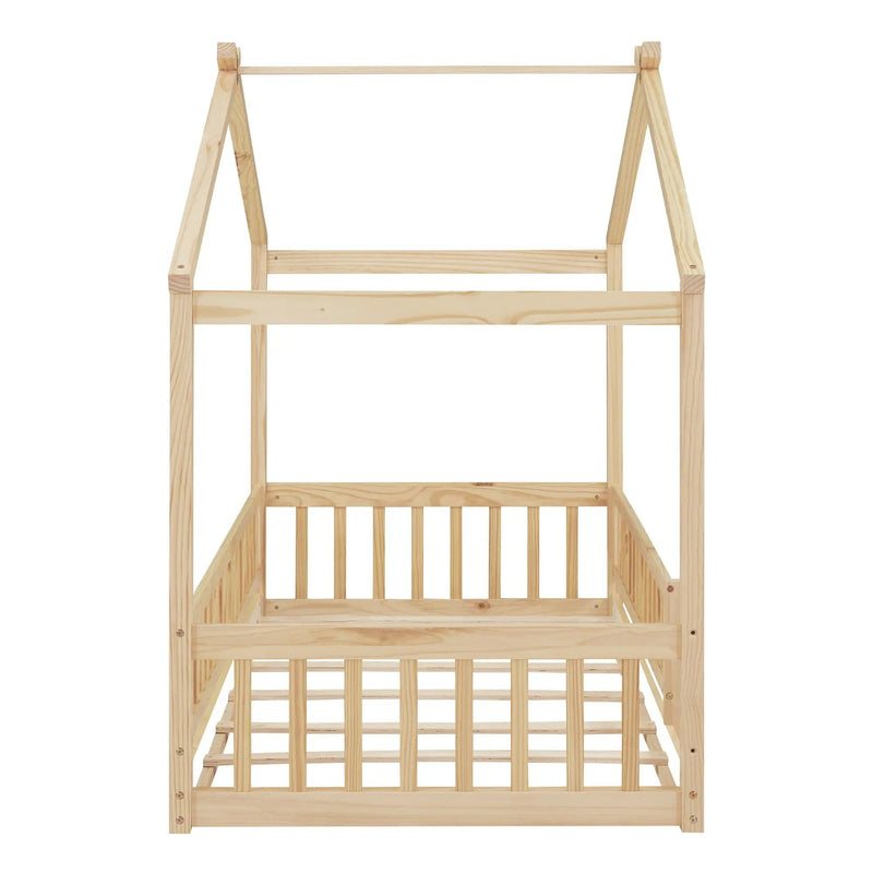 Bed House Bed Frame With Fence