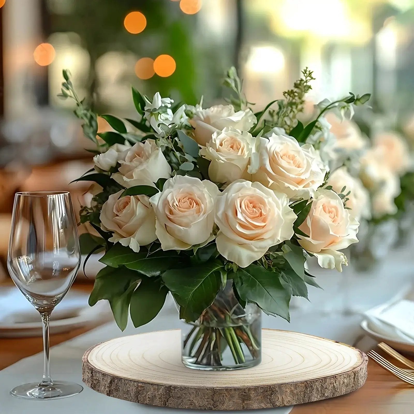 6/8/10 Pack 9-10 Inch Large Wood Slices For Centerpieces Natural Unfinished Wooden Chips For Wedding Decor Round Wood Ornaments For DIY Crafts, Candle Holder, Cake Pad, Home Decorations by House Of Avana