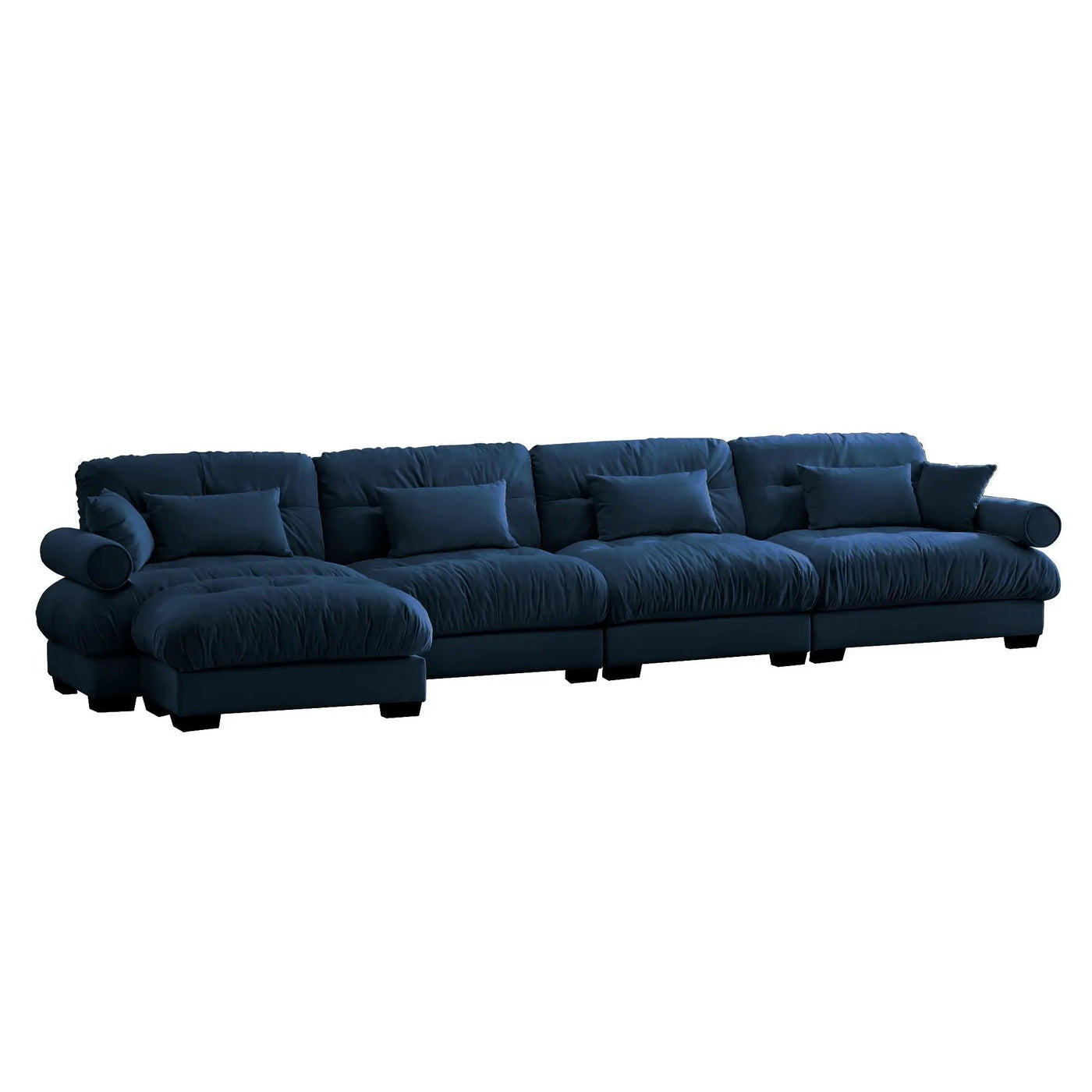 Super Comfort Oversized Modular Sectional Sofa With Movable Ottoman by HouseOfZazla