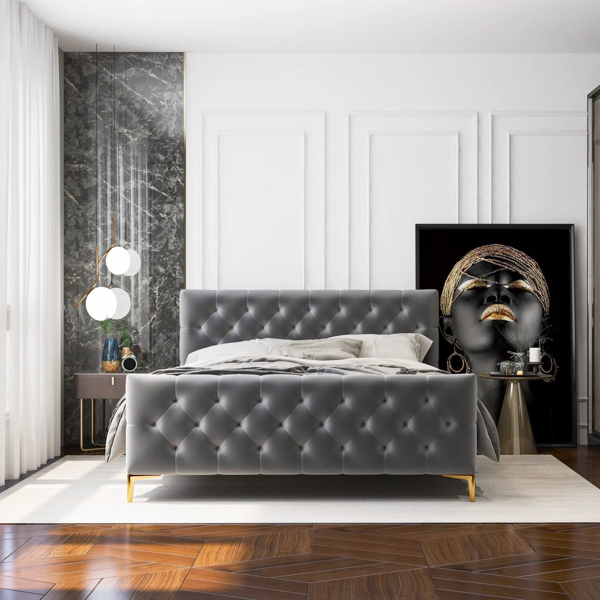 Bailey - Elegant Design Bed by Unique Piece Furniture