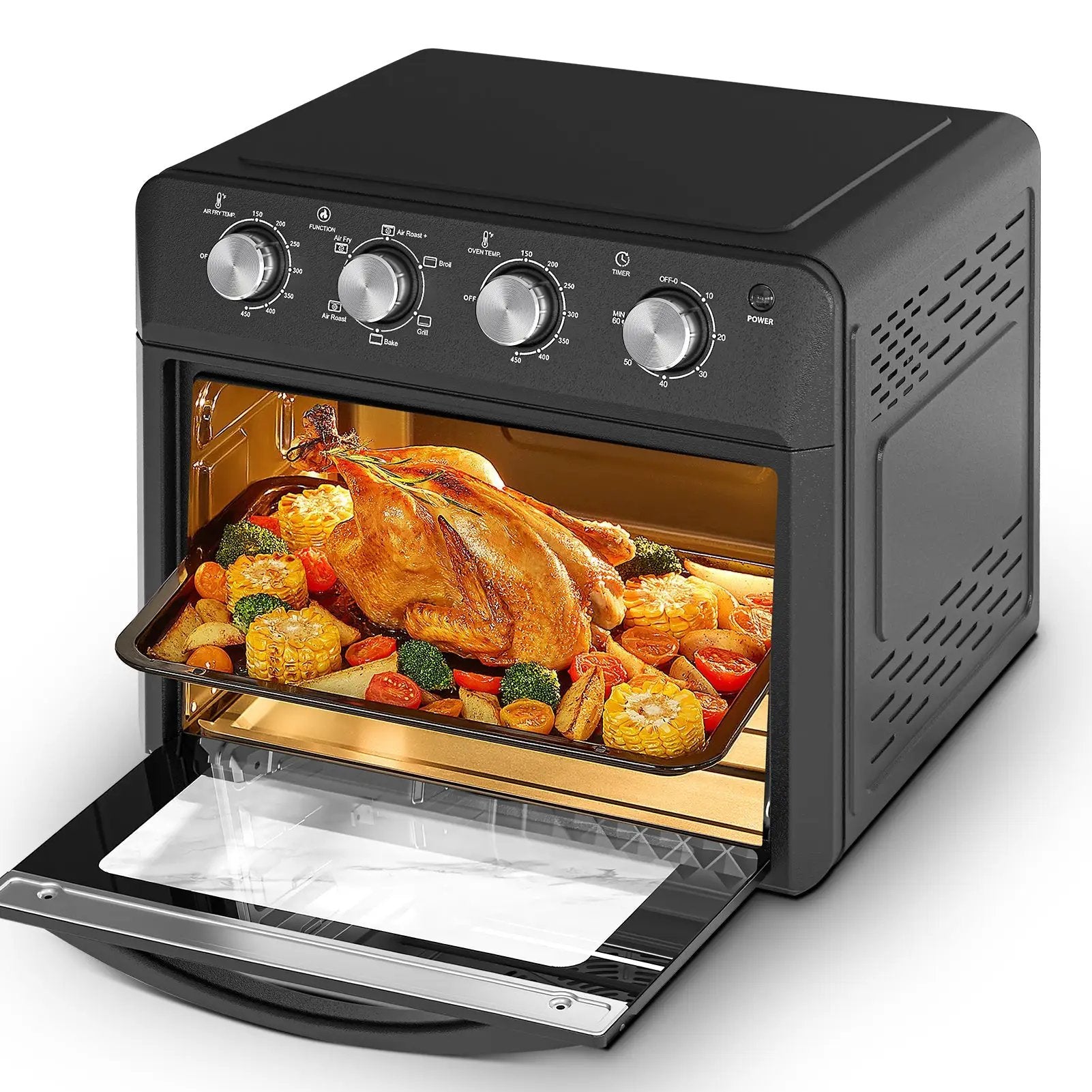 Plum Chef Air Fryer Oven 27.5QT, 6-in-1 Countertop Convection Oven by HouseOfZazla