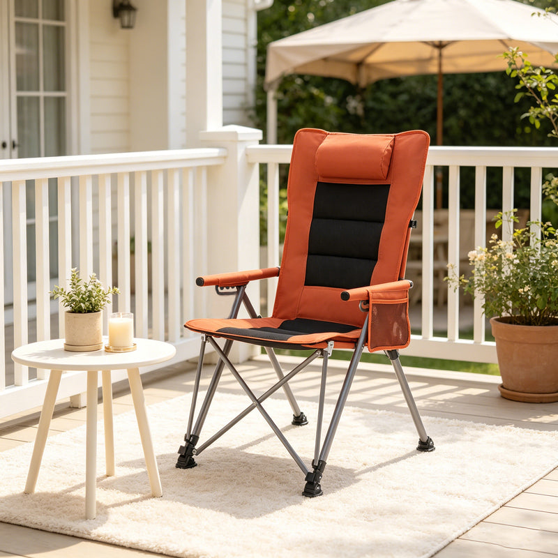 5-Position Adjustable Reclining Camping Chair by HouseOfZazla
