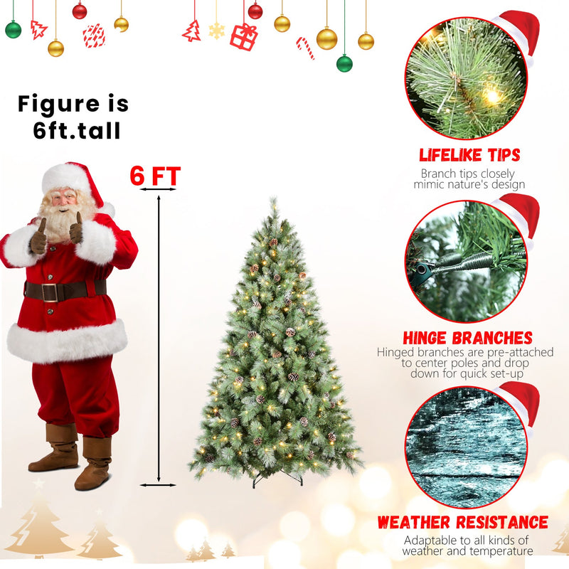 7FT Christmas Tree With 400 Warm Lights, photo 9 of 10