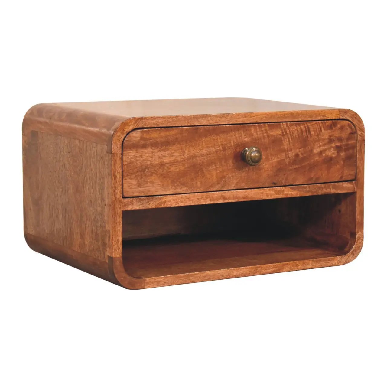 Curve Upper Slot Floating Nightstand by Unique Piece Furniture
