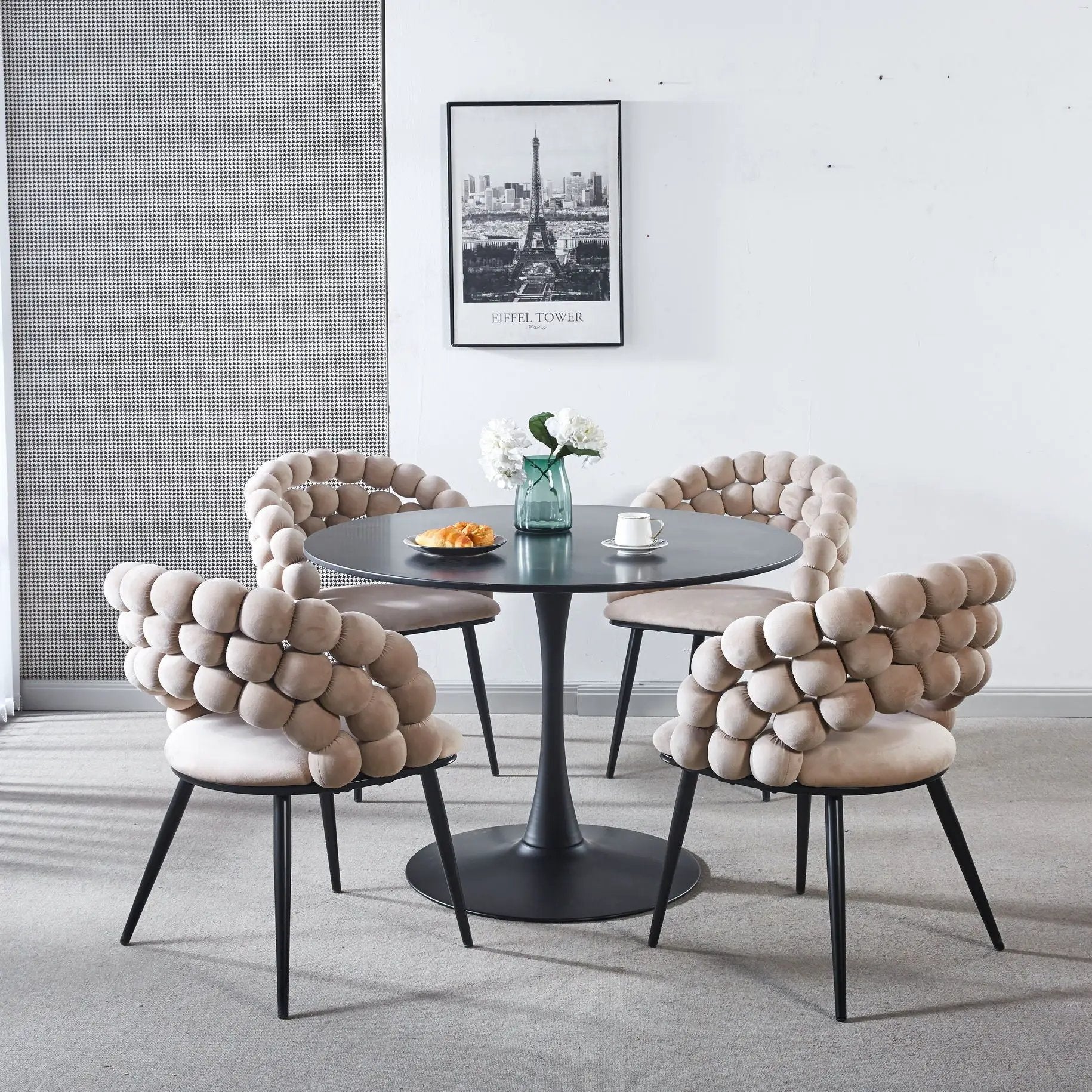 Modern Chair With Tube Legs, Soft Cushions And Comfortable Backrest by HouseOfZazla