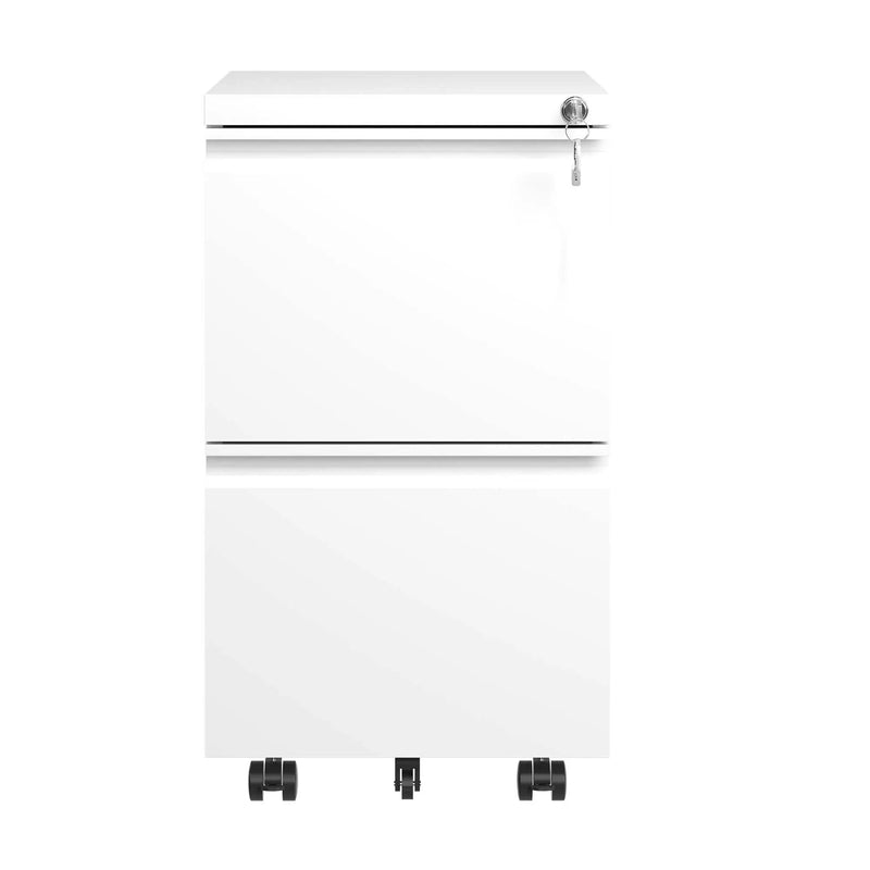 Metal Drawer Mobile File Cabinet With Lock For Home Office Organizer by Unique Piece Furniture