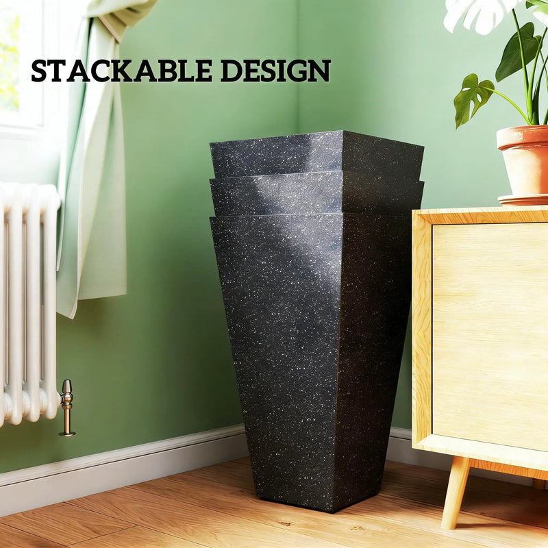 Stackable Taper Planters, Set of 3 by HouseOfZazla
