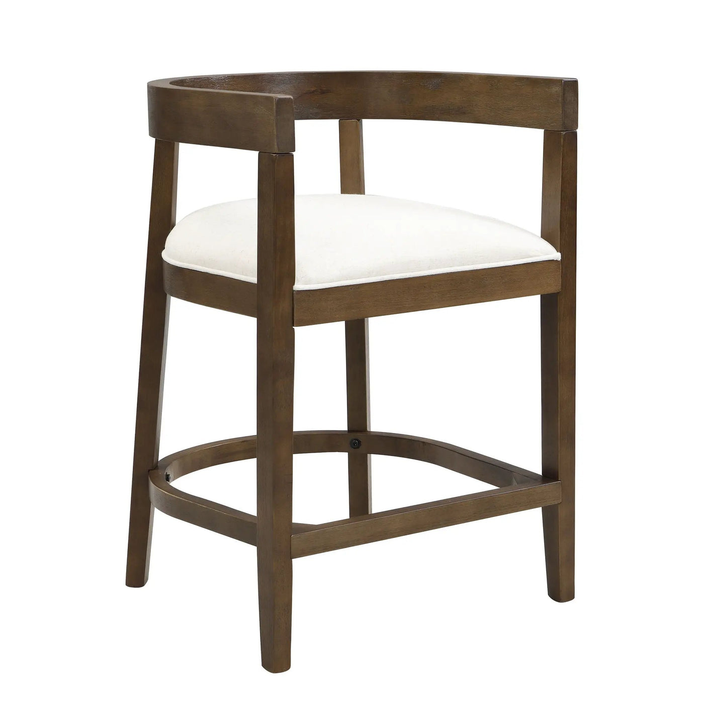 Modern Rubberwood Counter Stool Set With Upholstered Seats by HouseOfZazla