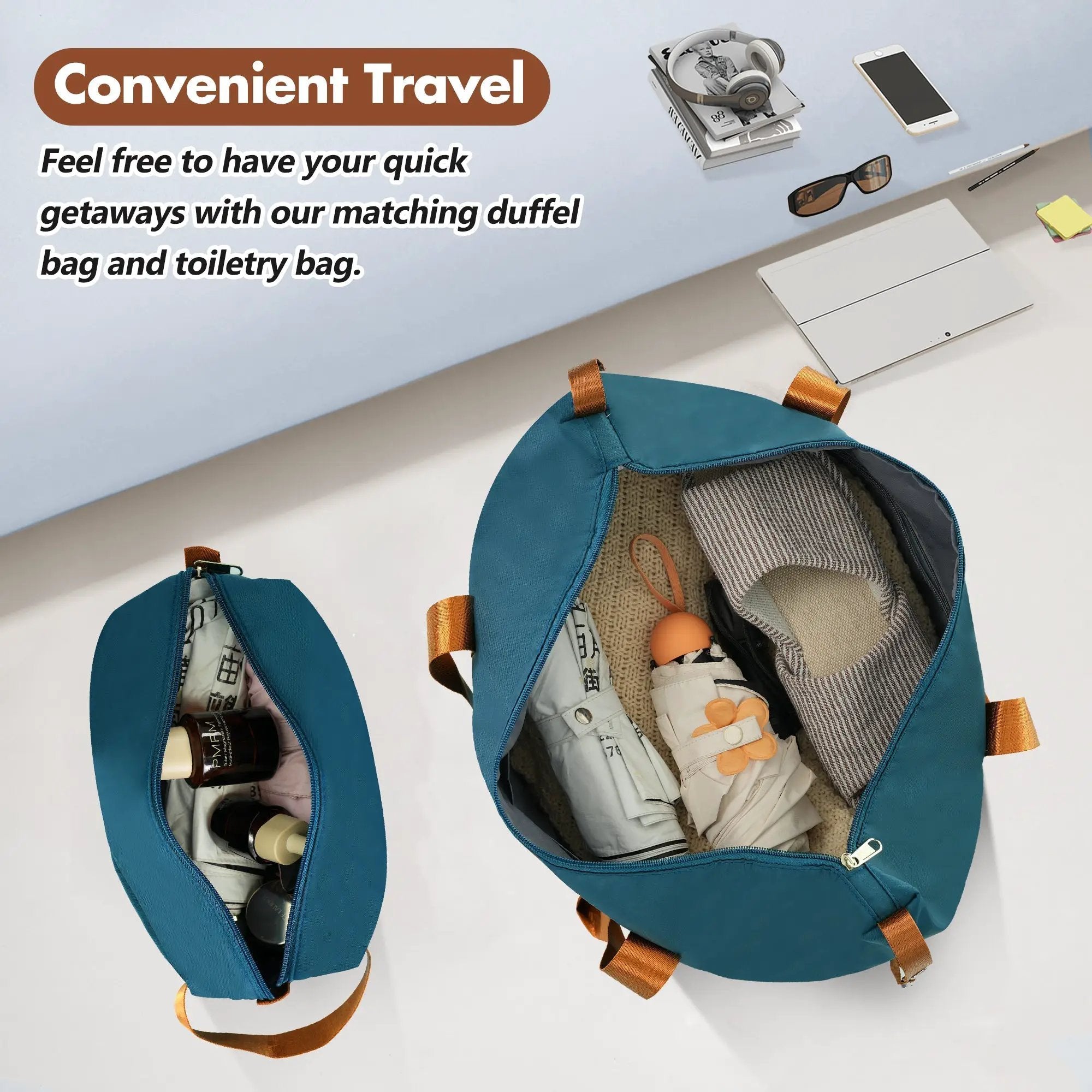 Hardshell 3-Piece Luggage Set with TSA Lock and Spinner Wheels by HouseOfZazla