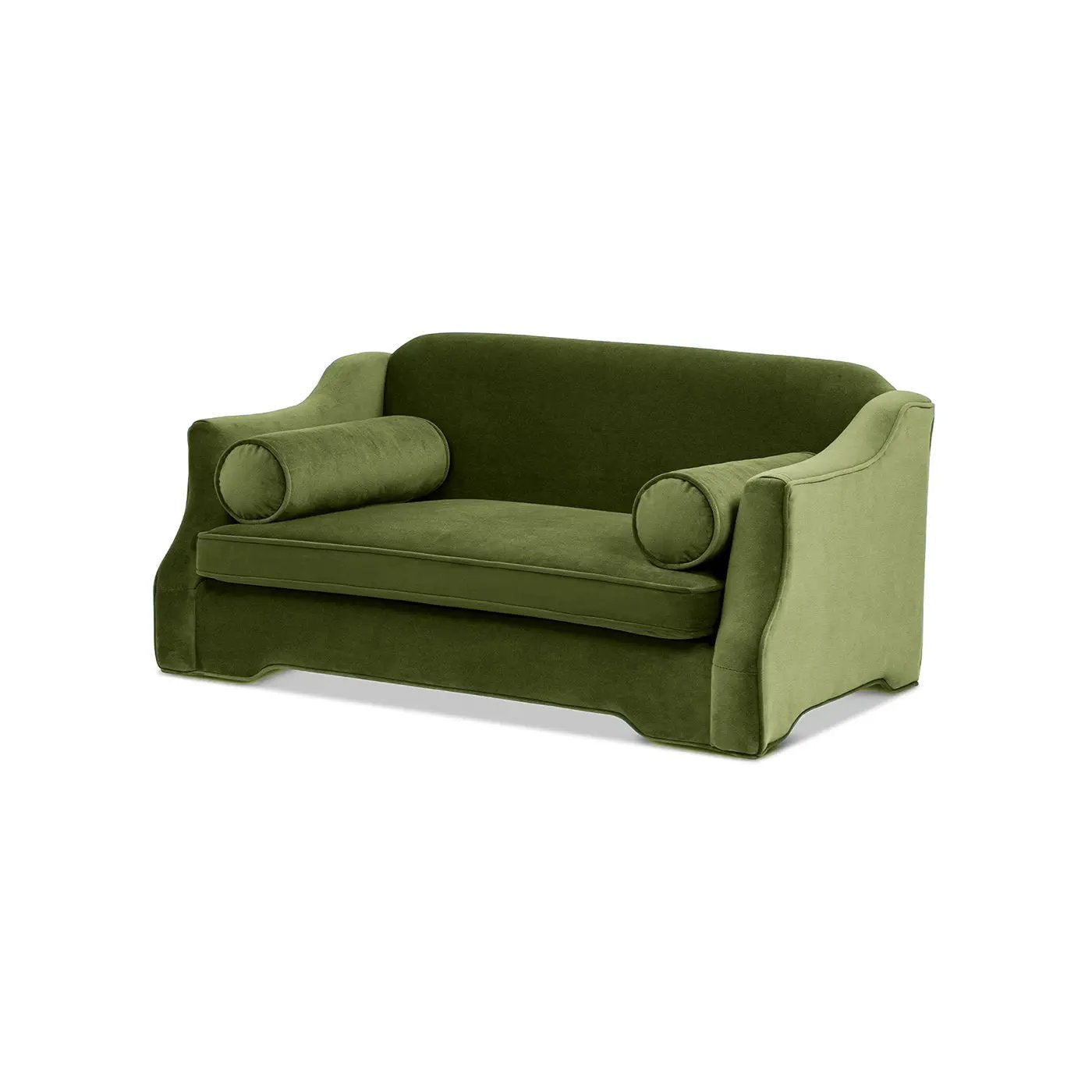 Paloma 35.5" Dog Sofa Bed - Medium in Olive by HouseOfZazla