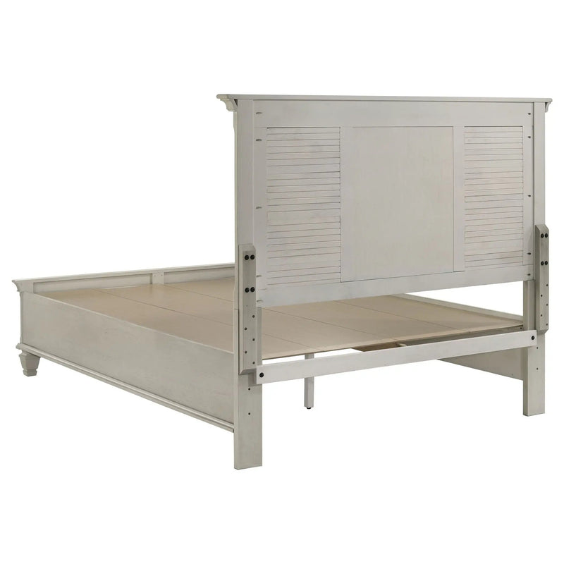 Franco 5-piece Queen Bedroom Set Distressed White by Unique Piece Furniture