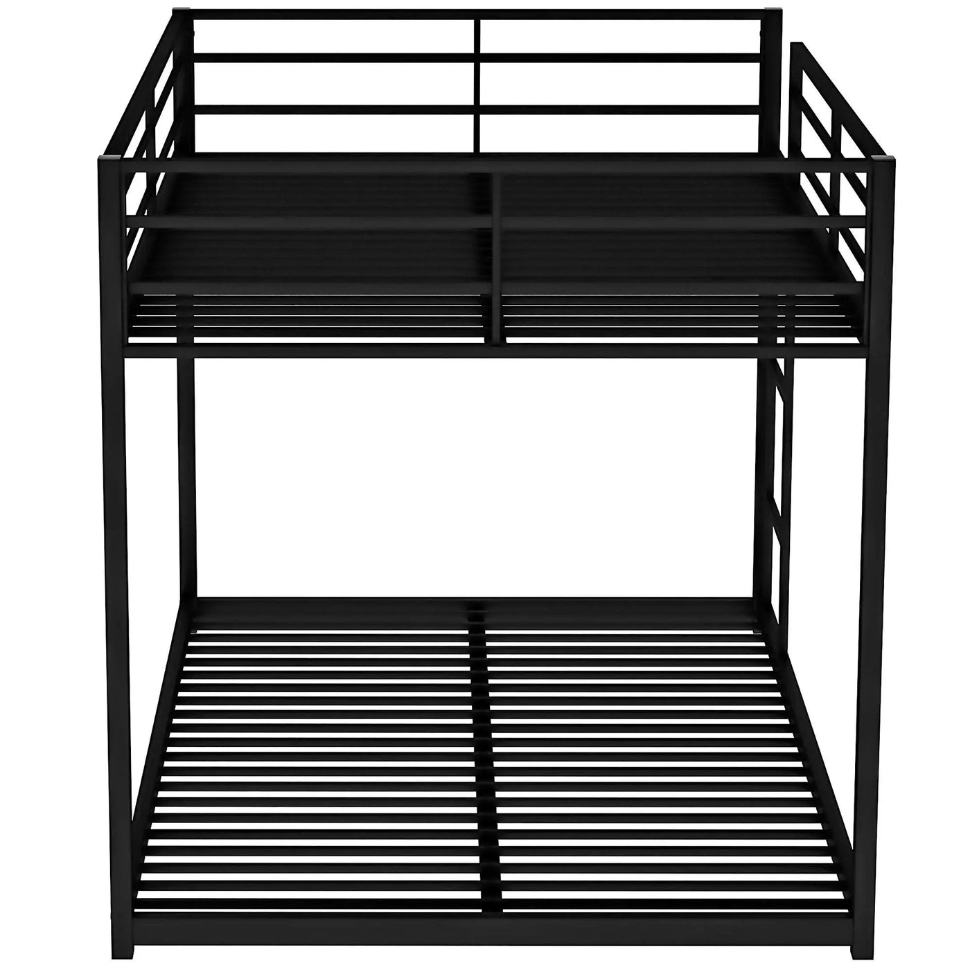 Metal Bunk Bed, Low Bunk Bed With Ladder by HouseOfZazla