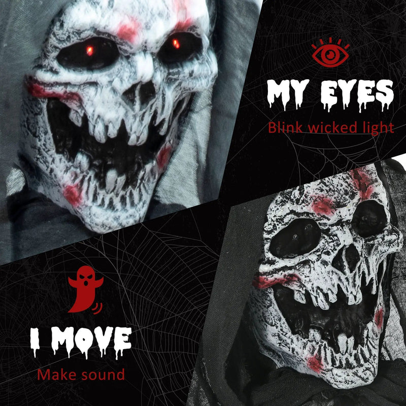 74" Animated Skeleton Witch of the Haunted Hollow by HouseOfZazla