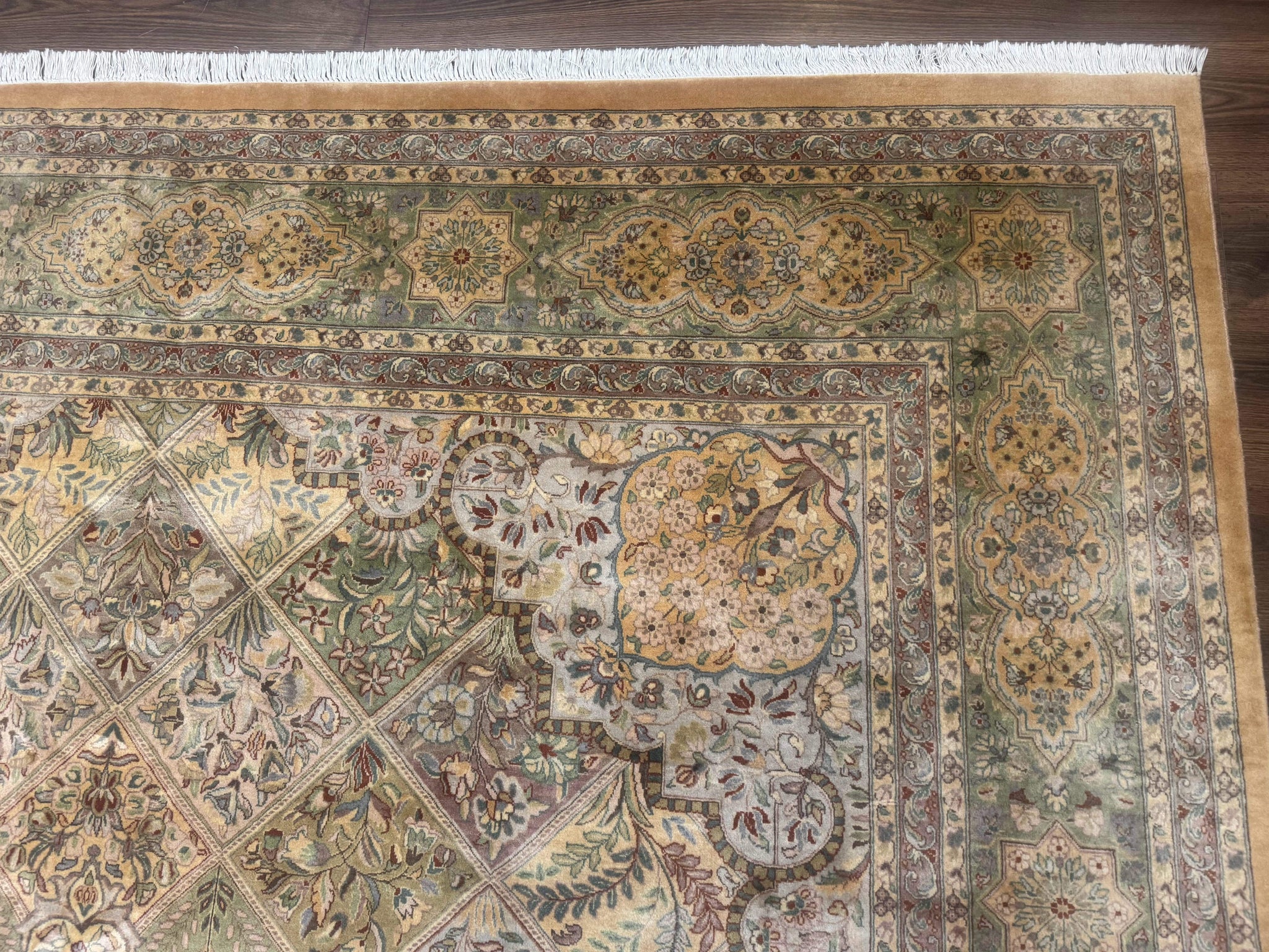 Pak Persian Rug 9x12, Diamond Panel Design, Fine 225 KPSI, Wool by Jewel Rugs
