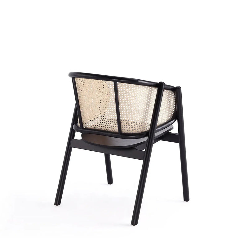 Versailles - Accent Armchair - Black / Natural by HouseOfZazla