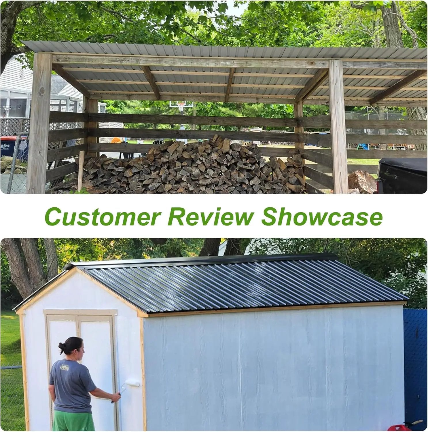 20PCS Metal Roofing Panels - Corrugated Galvanized Roof Panels by HouseOfZazla