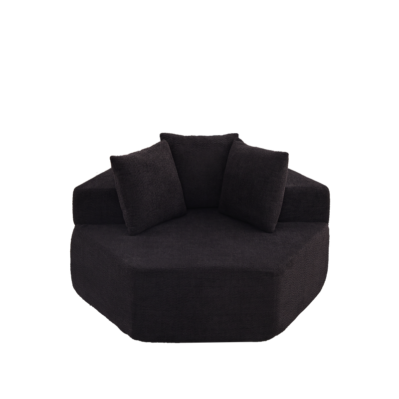 54-inch Modern-style Hexagonal Single Lounge Chair by HouseOfZazla