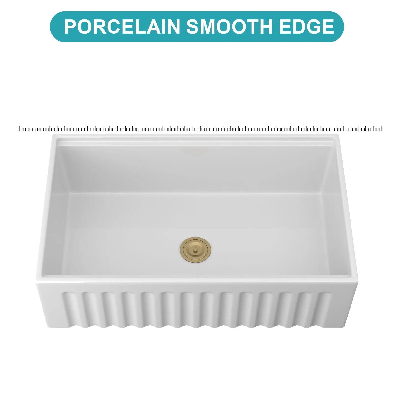 Workstation, Single Bowl Apron Front Kitchen Sink - White by HouseOfZazla