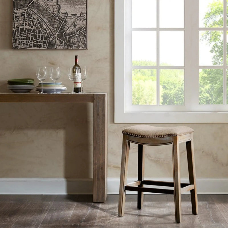 Saddle Counter Stool With High Density Foam by HouseOfZazla