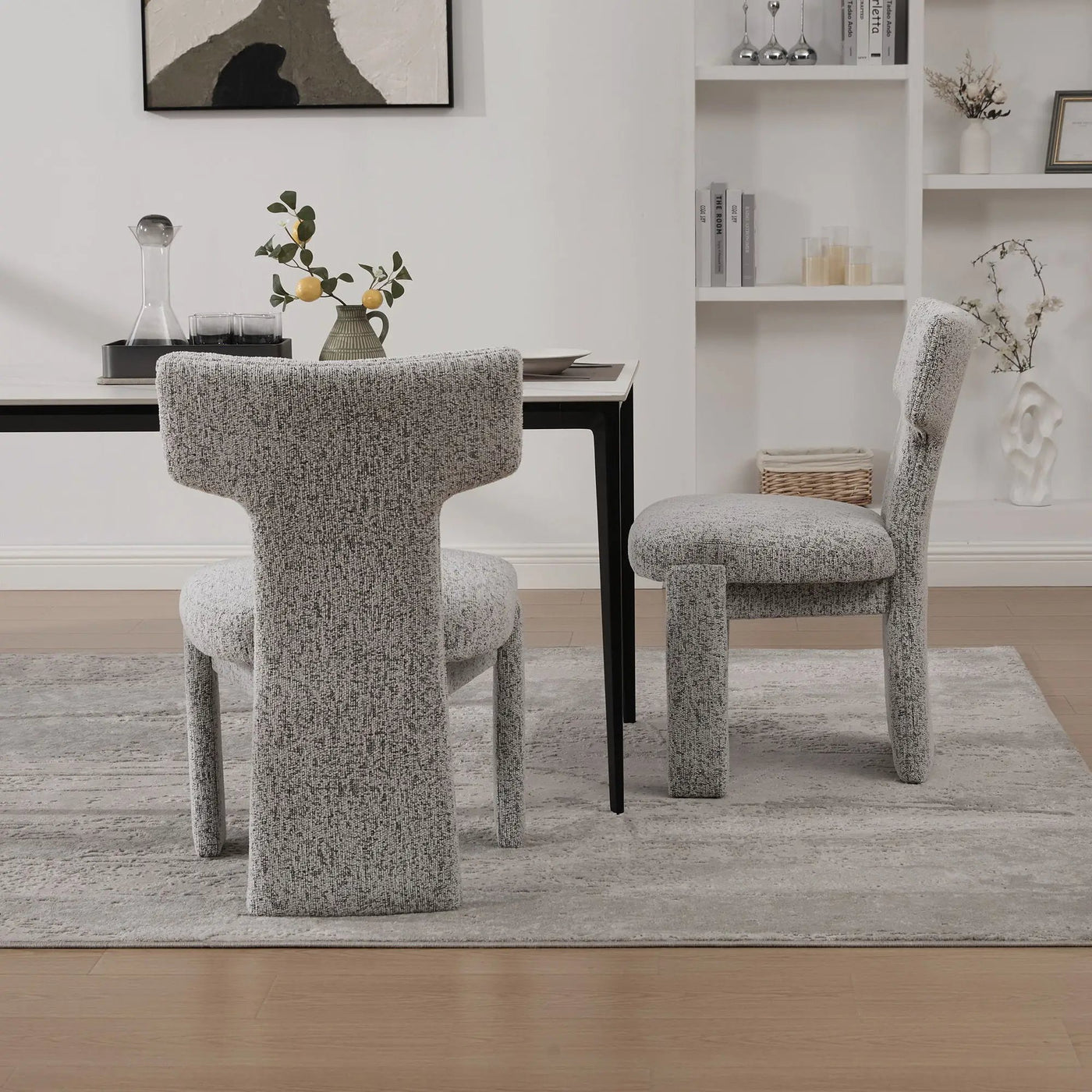 Armless Curved Back Accent Chairs by HouseOfZazla